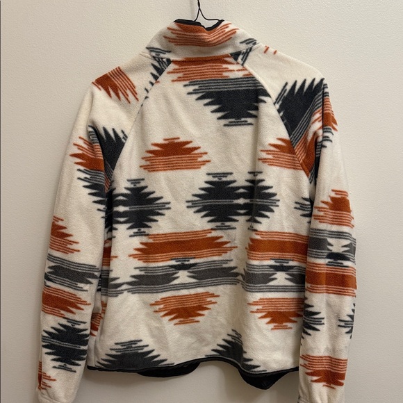Boutique Aztec Western Southwestern Snap Button Closure Fleece Jacket Size Small - Picture 3 of 6